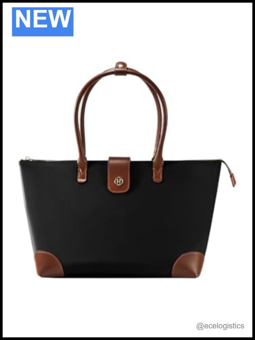 Laptop Tote Handbag Shoulder Bag with Zipper Closure